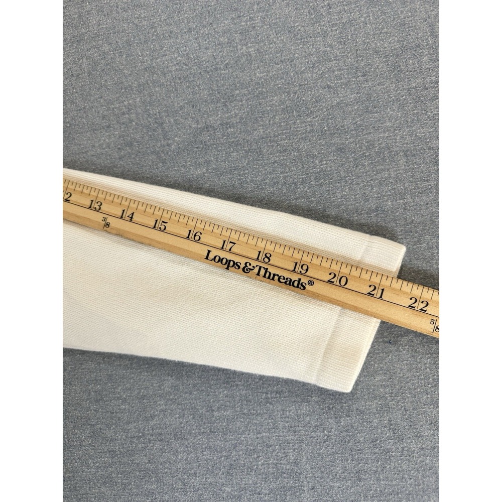 Y2K Lauren Ralph Lauren Jeans Co Sweater Womens PM White Cotton RL Crest Petite - Picture 8 of 10